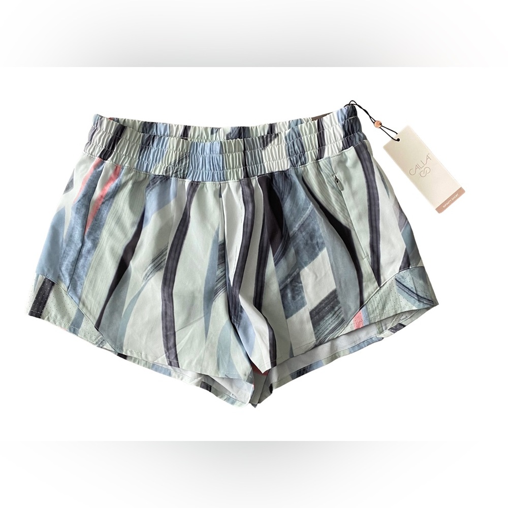 Calia Mid Rise Infinity Run Short, Succulent Green Gym Workout  XS